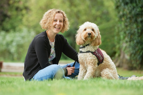 Sarah and hearing dog Jack