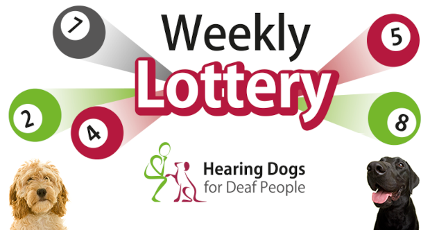Hearing Dogs Weekly lottery logo